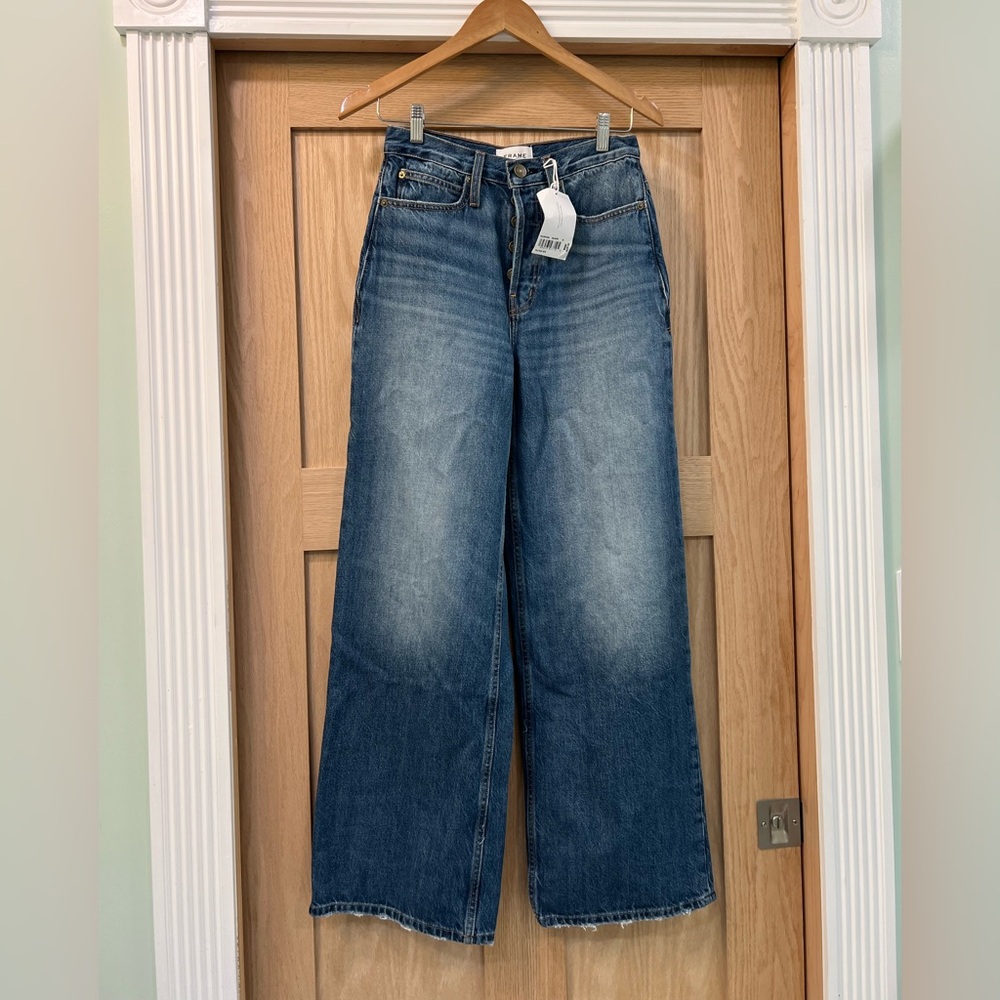 Frame The Pixie Denim Wide-Leg Jeans